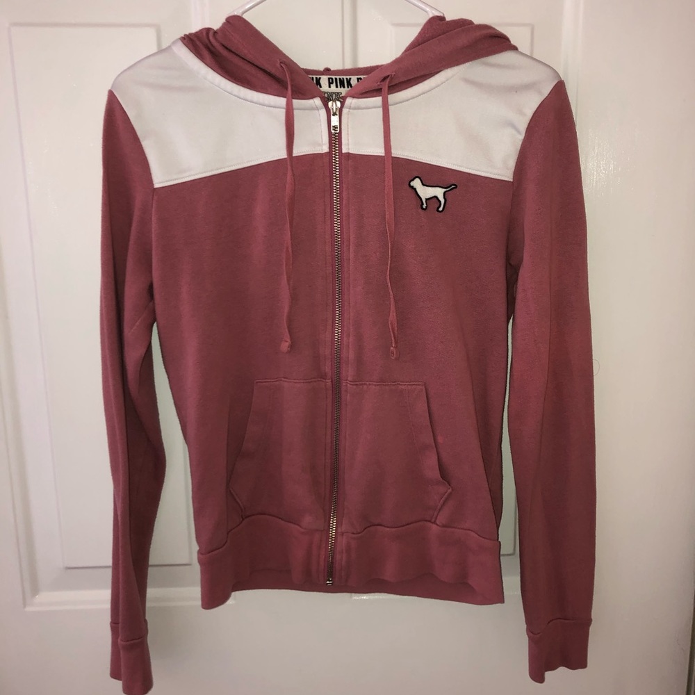 Pink Victoria Secret zip up pink jacket